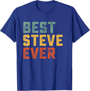 Best Steve Ever Retro Personalized First Name Steve T-Shirt - T-Shirt | Royal