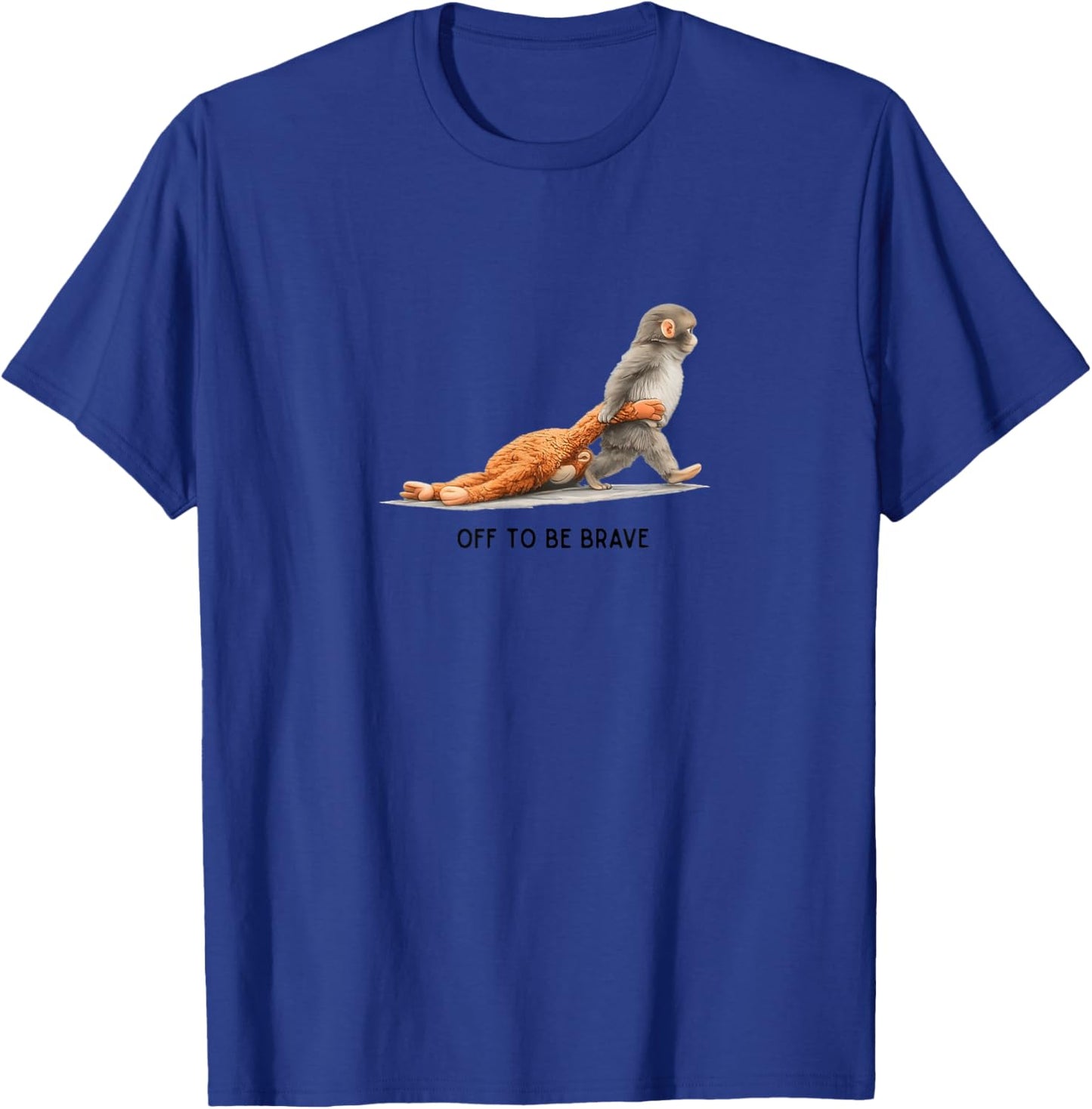 Off to be Brave - Baby Monkey Punch T-Shirt - T-Shirt | Royal