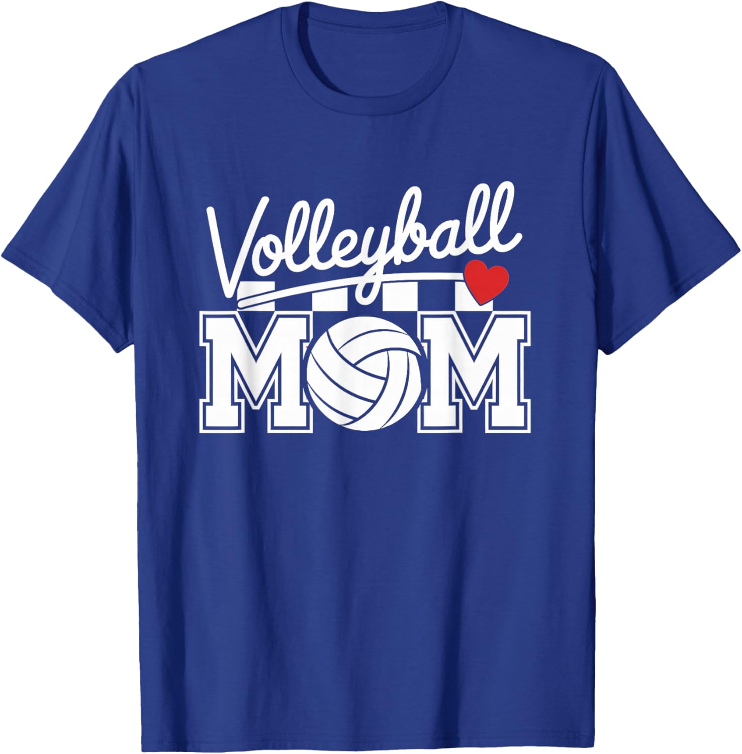 Groovy Volleyball Mom Mother Volleyball Mom T-Shirt - T-Shirt | Royal
