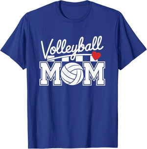 Groovy Volleyball Mom Mother Volleyball Mom T-Shirt - T-Shirt | Royal