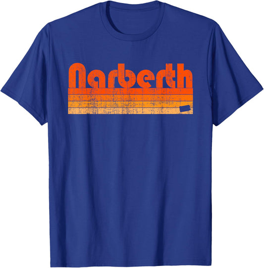 Narberth, Pennsylvania Retro 80s Style T-Shirt - T-Shirt | Royal