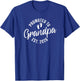 Promoted to Grandpa 2026 T-Shirt - T-Shirt | Royal