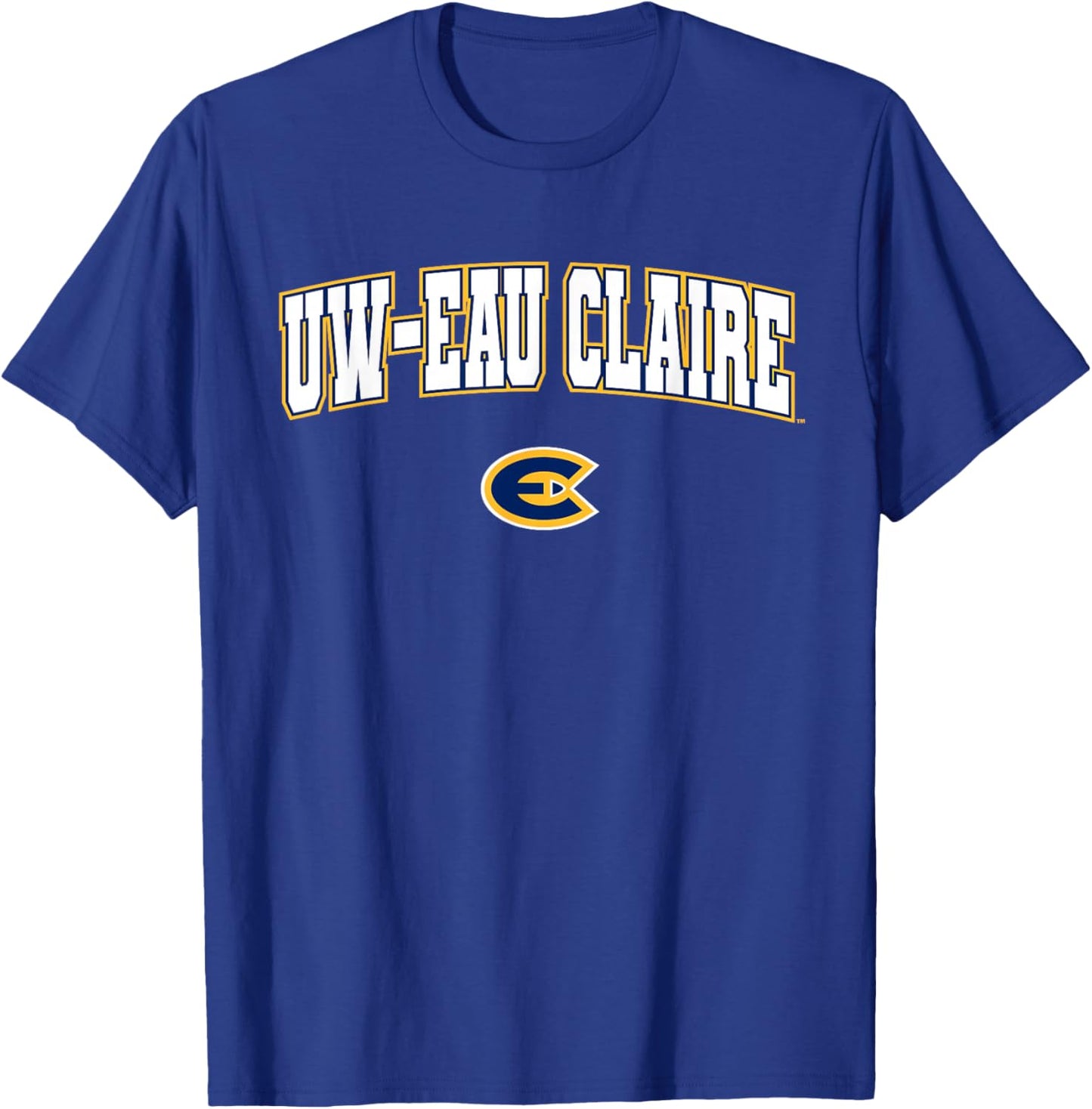 University of Wisconsin-Eau Claire Blugolds Arch Logo T-Shirt - T-Shirt | Royal