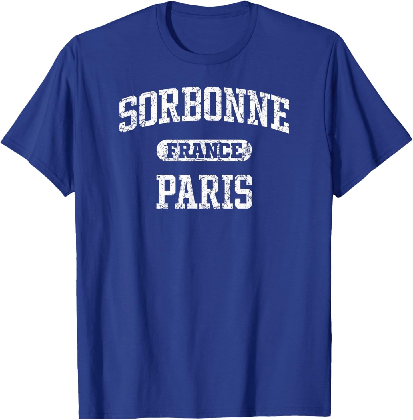 Utopia Sport Paris France Shop Sorbonne Administrative District of Paris France Distressed T-Shirt - T-Shirt | Royal