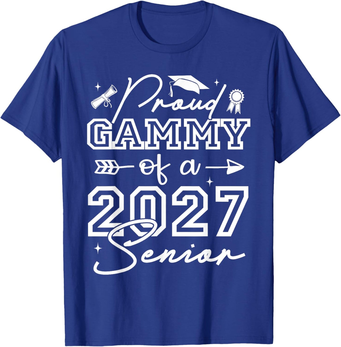 Senior Gammy Proud Gammy of A 2027 Senior T-Shirt - T-Shirt | Royal