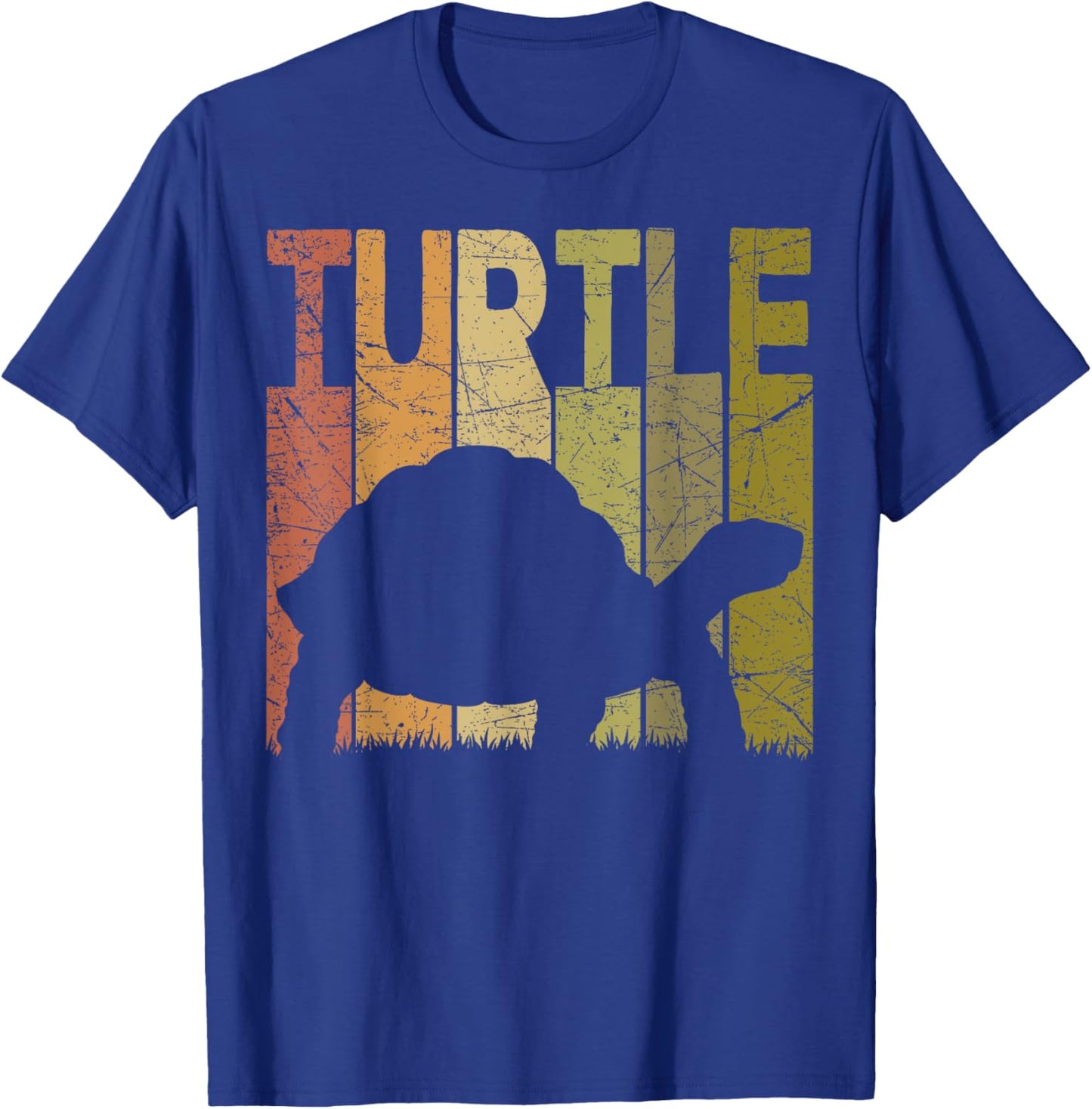 Turtle Vintage Sea Turtle Retro Herpetology Tortoise T-Shirt - T-Shirt | Royal