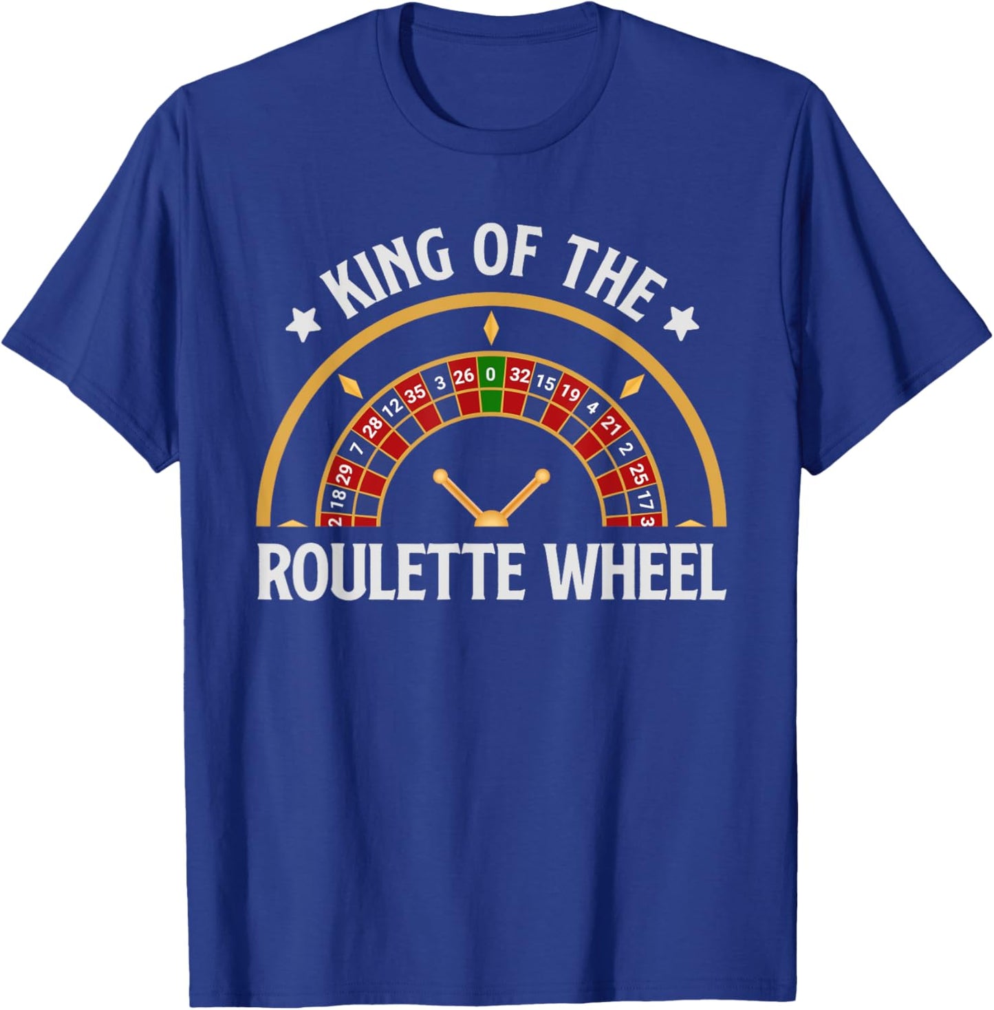 Roulette KING OF THE ROULETTE WHEEL Men Father's Day T-Shirt - T-Shirt | Royal