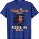 Black Queen With Accounting Degree Black Accountant T-Shirt - T-Shirt | Royal