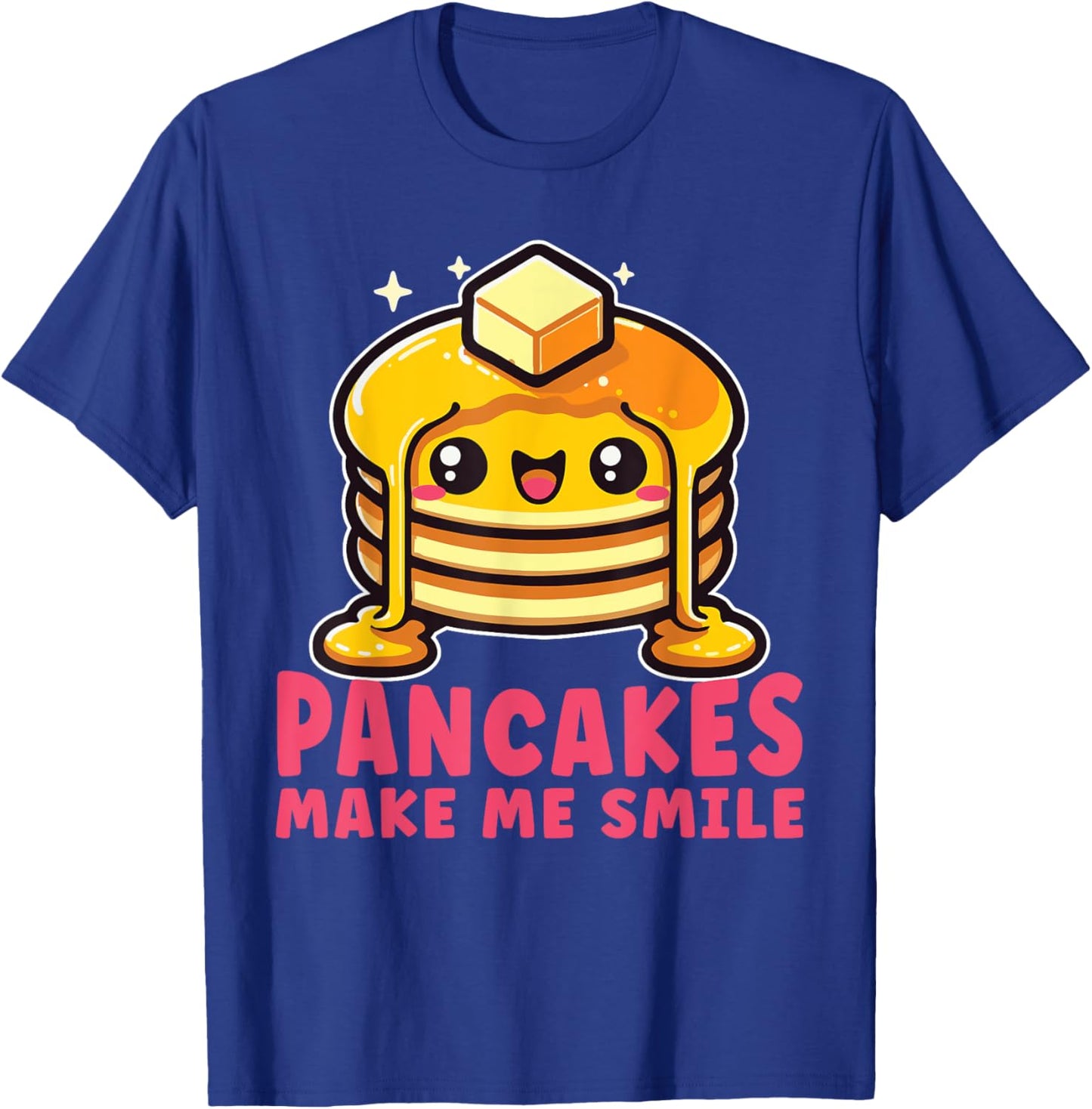 Cute Pancake Breakfast Food Lover Kawaii Pancakes T-Shirt - T-Shirt | Royal
