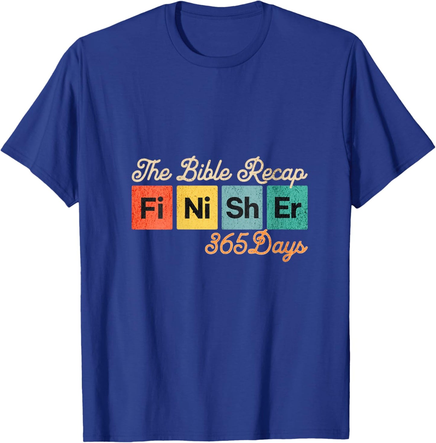The Bible Recap Finisher 365 Days V-Neck T-Shirt - T-Shirt | Royal