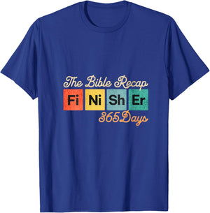 The Bible Recap Finisher 365 Days V-Neck T-Shirt - T-Shirt | Royal
