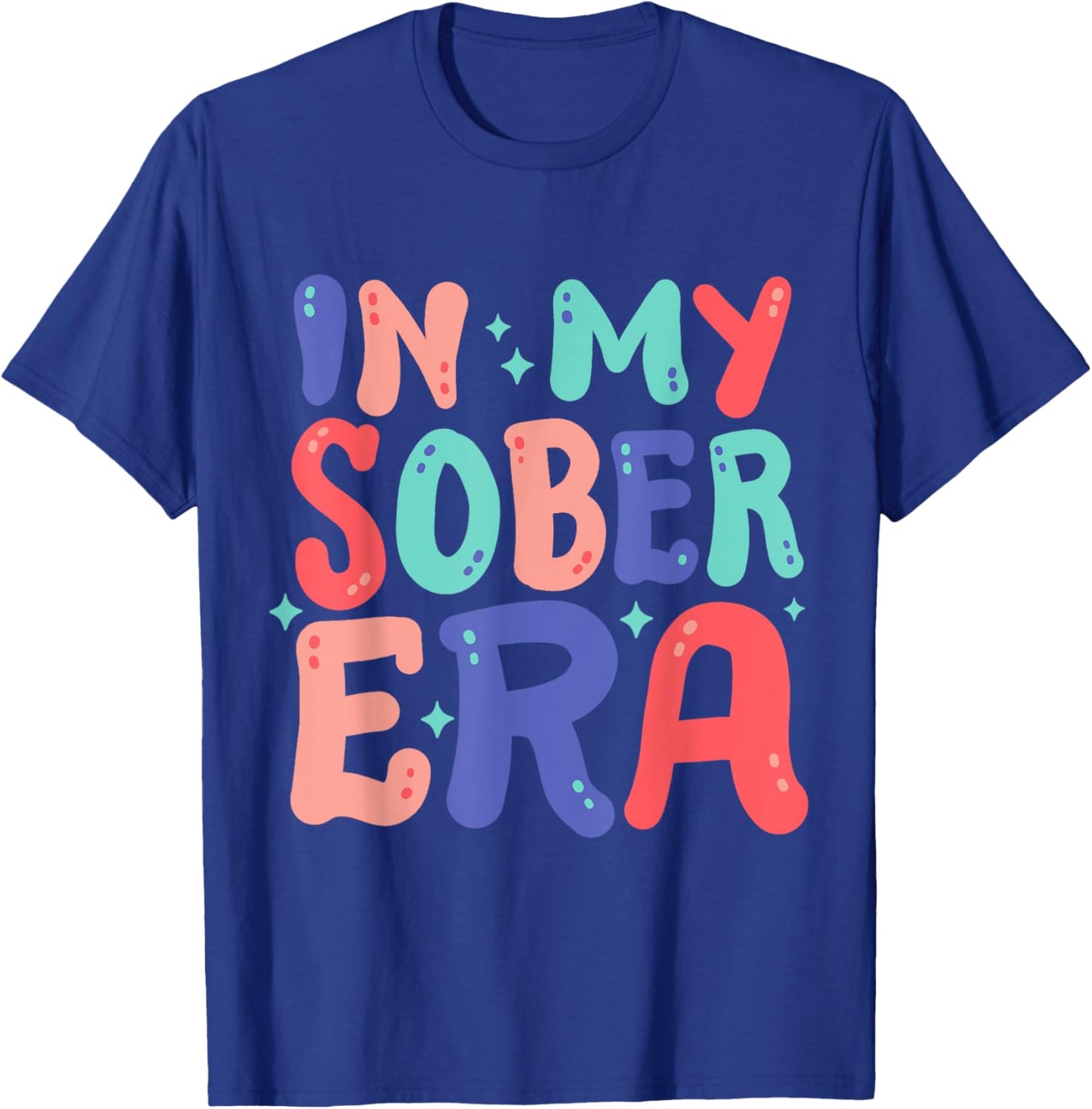 In My Sober Era Retro Groovy Hippie AA Sobriety Pride Women T-Shirt - T-Shirt | Royal