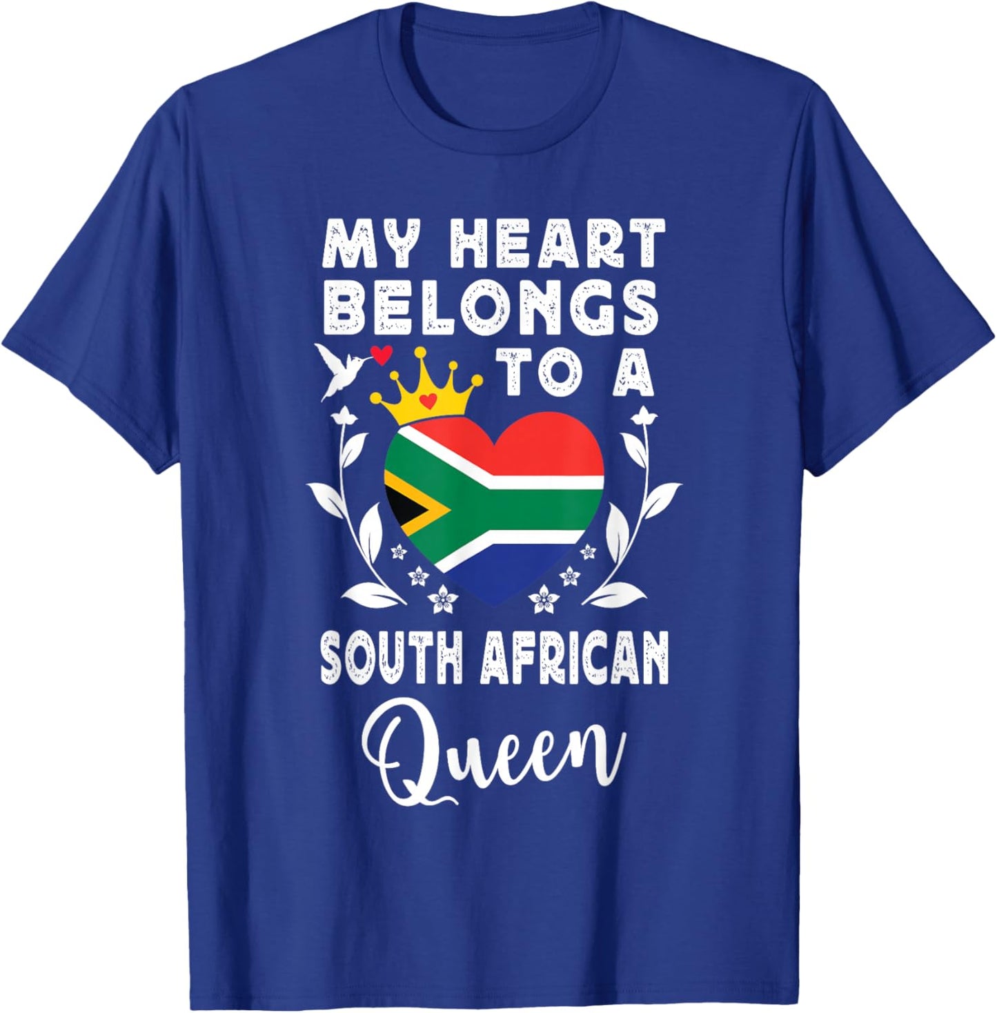 South African Queen Wife Girlfriend South Africa Flag T-Shirt - T-Shirt | Royal