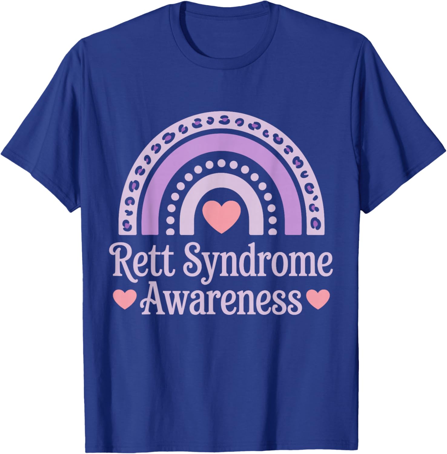 Rett Syndrome Awareness with Purple Ribbon Women Kid T-Shirt - T-Shirt | Royal