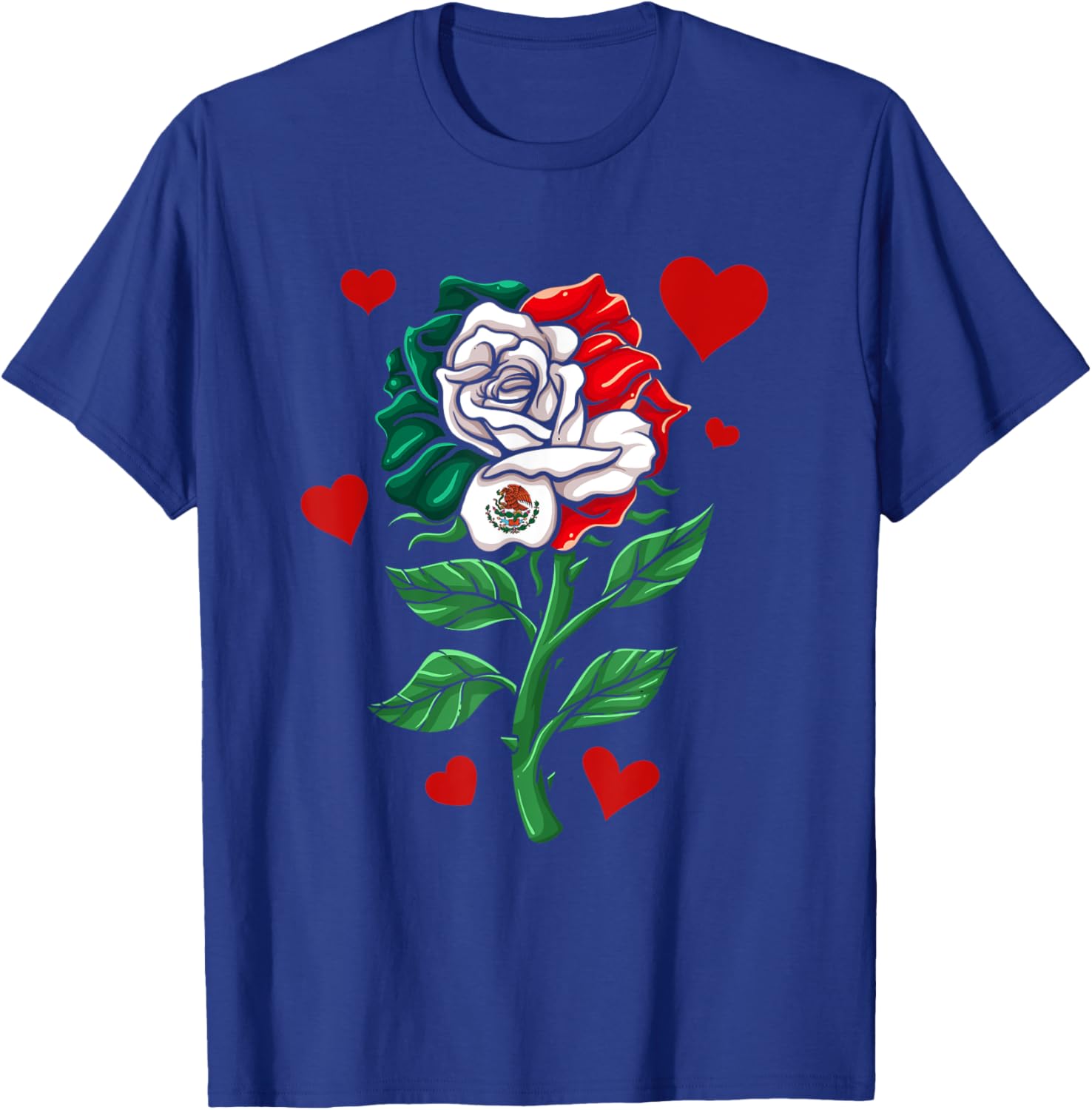 Mexico Gift Rose Tijuana Mexican Hispanic Pride Poncho T-Shirt - T-Shirt | Royal