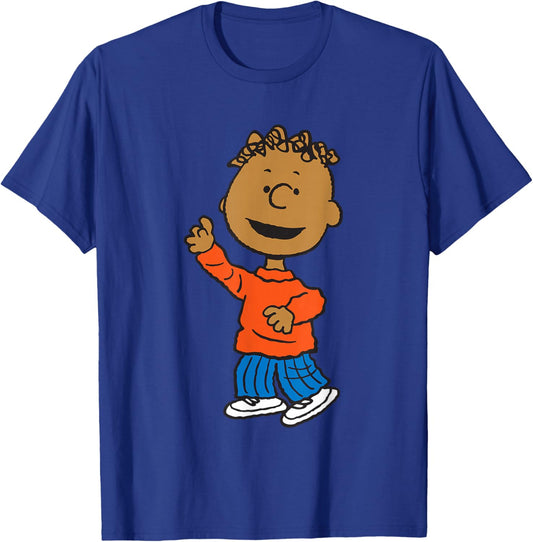 Peanuts Franklin Armstrong T-Shirt - T-Shirt | Royal