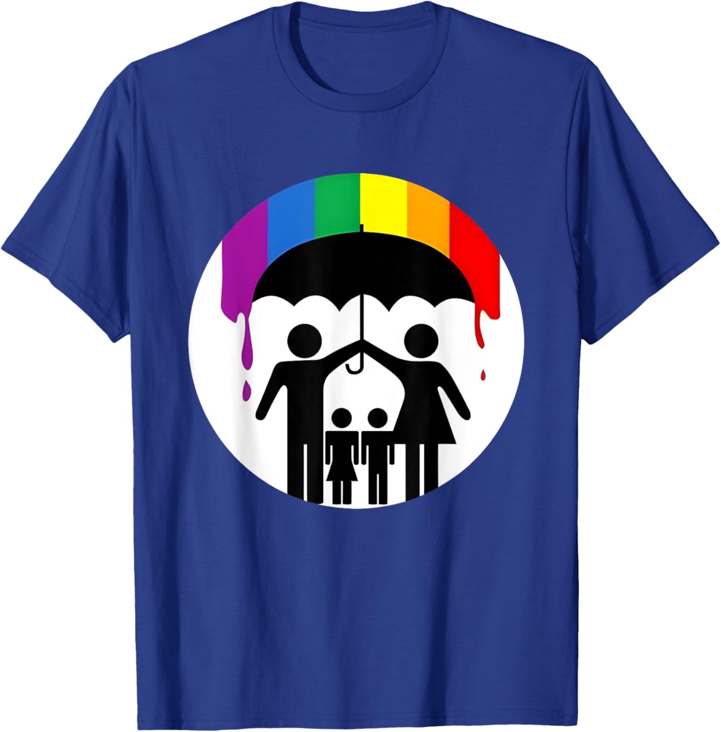 Rainbow Patriot Umbrella T-Shirt - T-Shirt | Royal