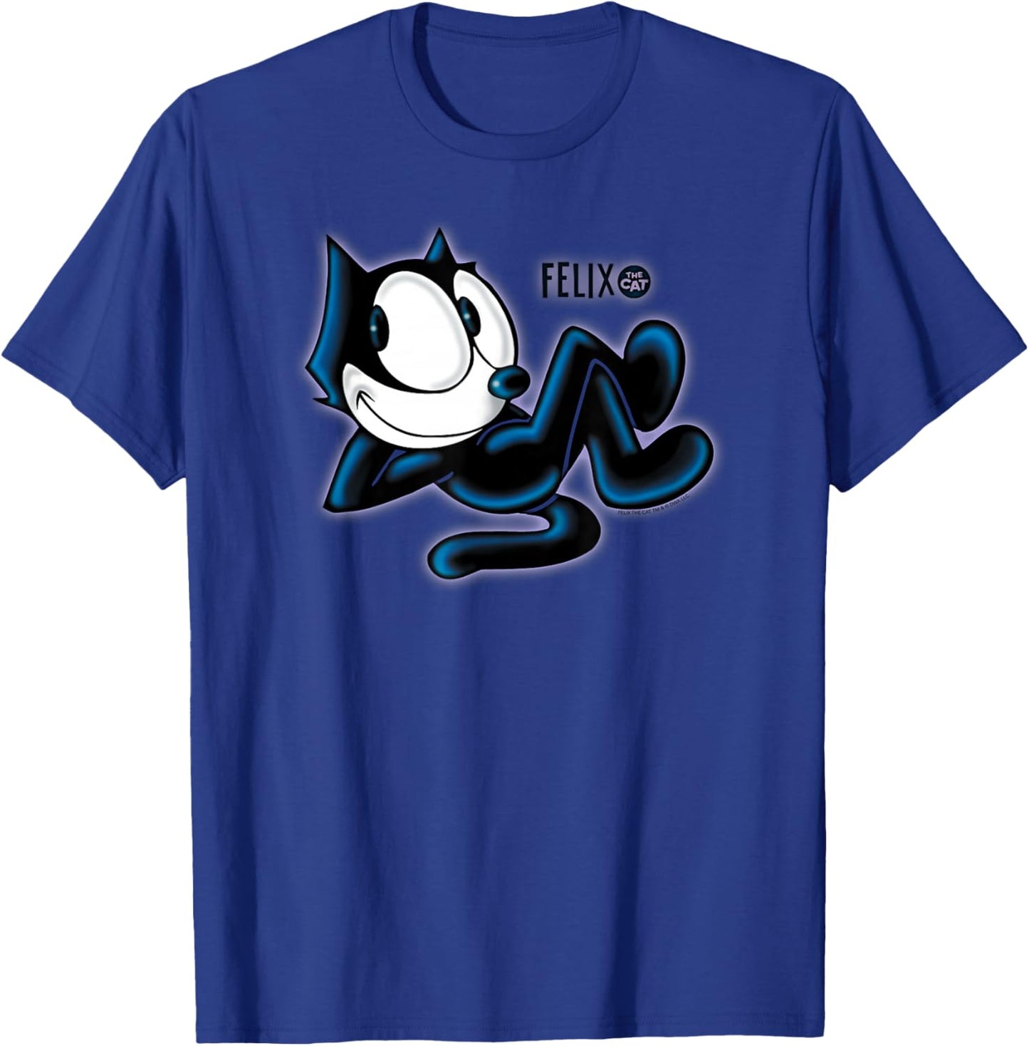 Felix The Cat Airbrush T-Shirt - T-Shirt | Royal