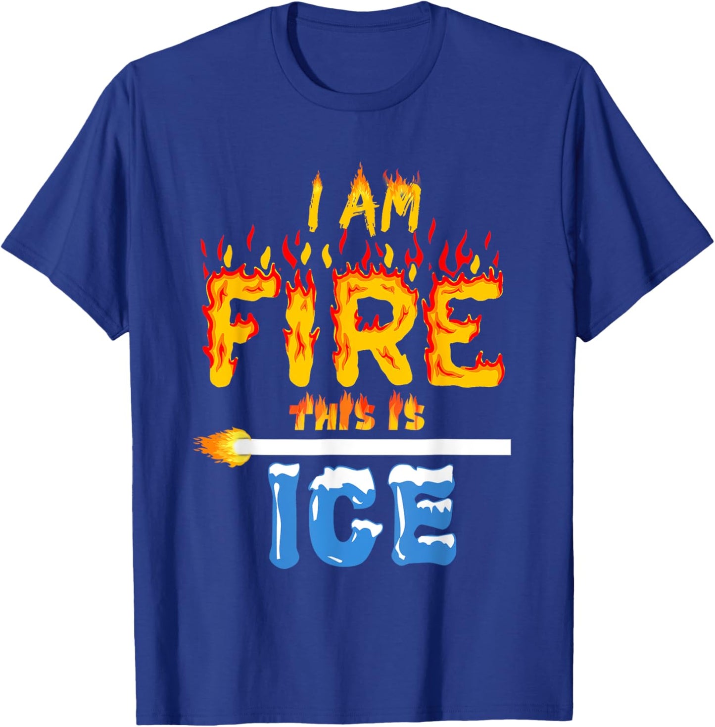 Funny Ice and Fire Costume Halloween Family Matching Women T-Shirt - T-Shirt | Royal