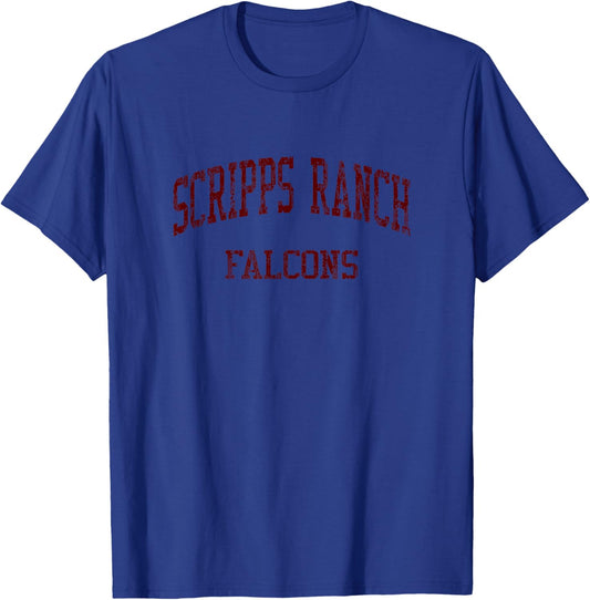 Scripps Ranch High School HS San Diego CA Vintage Sports T-Shirt - T-Shirt | Royal