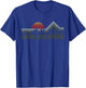 Lake Jocassee Retro Nature T-Shirt - T-Shirt | Royal