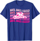 Boots Booze & Besties Western Cowgirls Groovy Bachelorette T-Shirt - T-Shirt | Royal