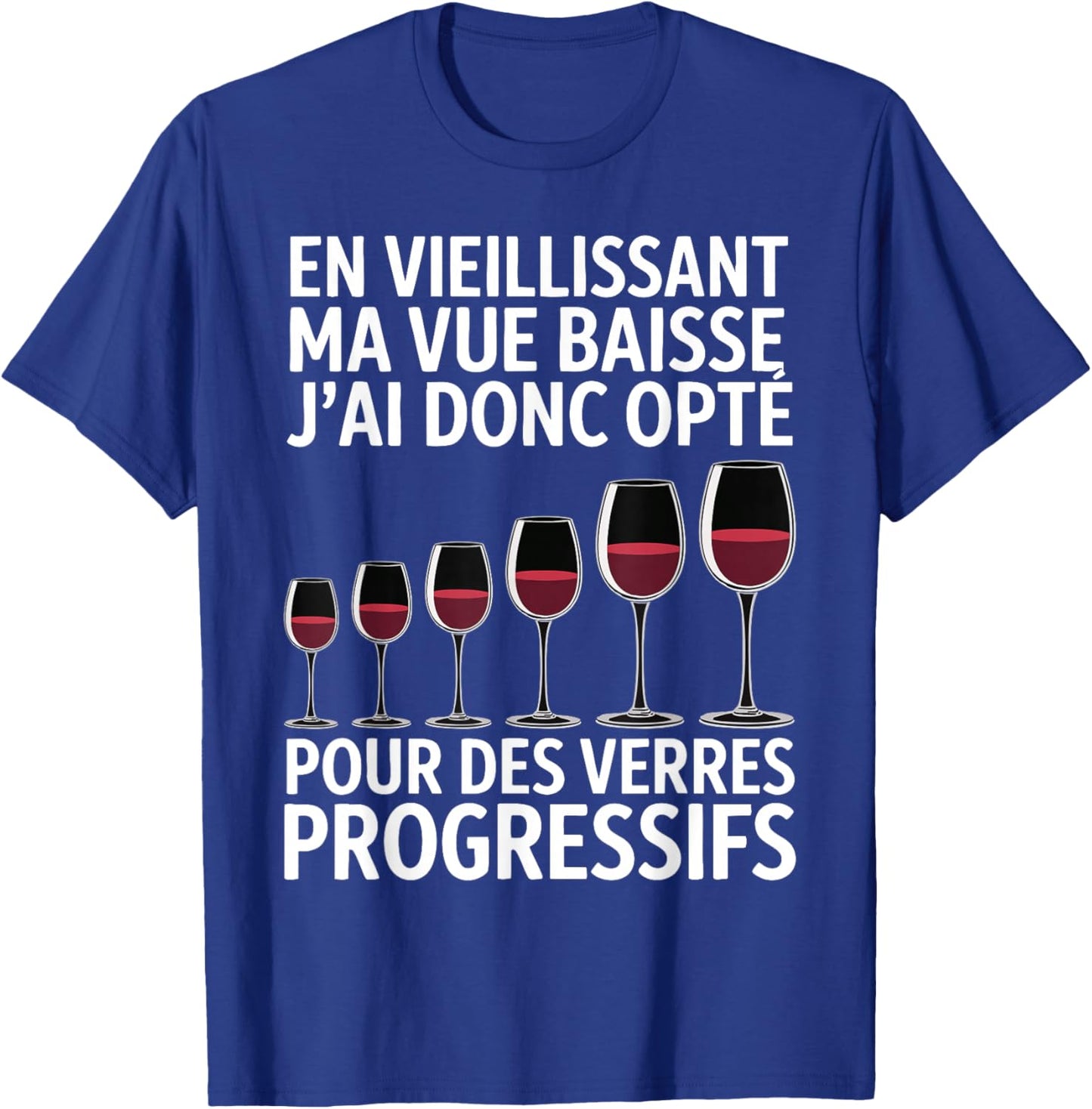 As I got older I opted for Aperitif Wine Glasses Man T-Shirt - T-Shirt | Royal