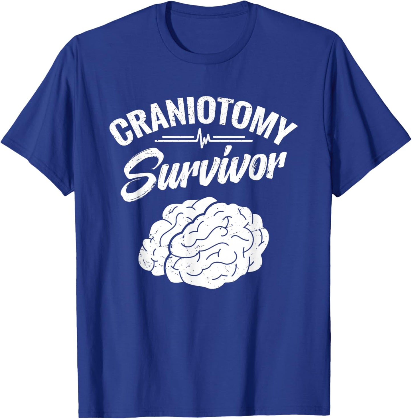 Brain Surgery Recovery Items Get Well Craniotomy Survivor T-Shirt - T-Shirt | Royal