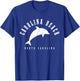 Carolina Beach South Carolina Vintage Dolphin Vacation T-Shirt - T-Shirt | Royal