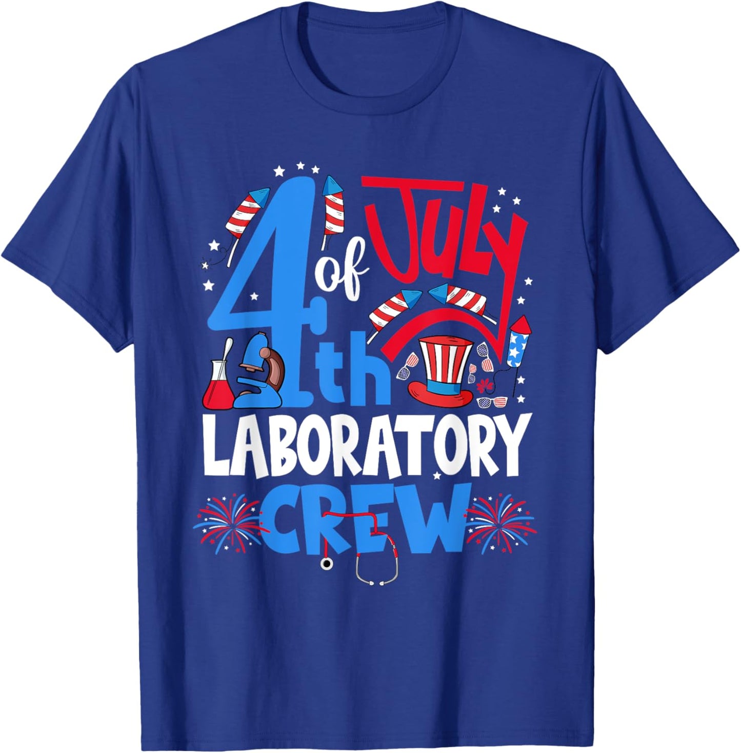 4th Of July Laboratory Crew Laboratory Tech 4th Of July Men T-Shirt - T-Shirt | Royal