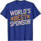 AA Sponsor World's Best Sponsor T-Shirt - T-Shirt | Royal