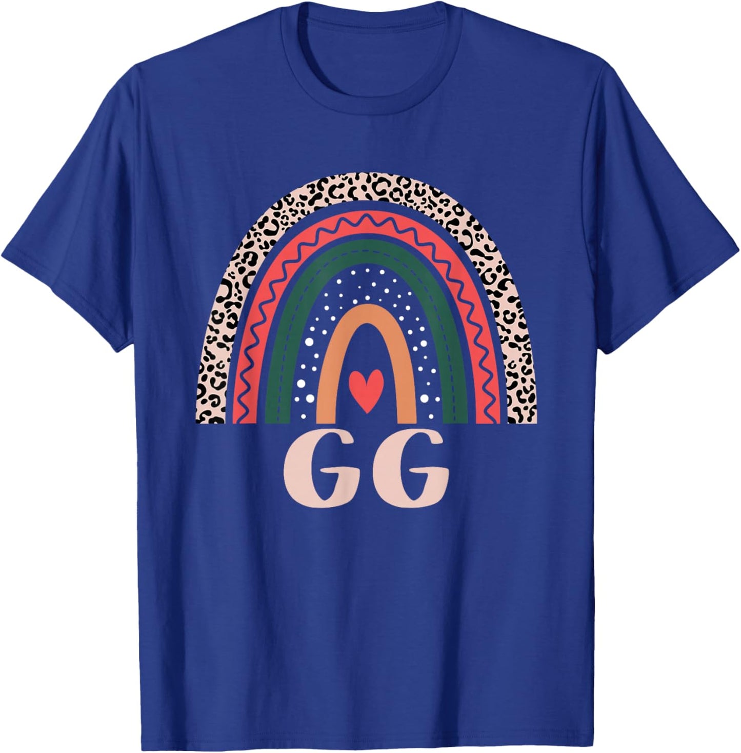 GG Rainbow Grandma Grandma Women Mothers Day GG T-Shirt - T-Shirt | Royal