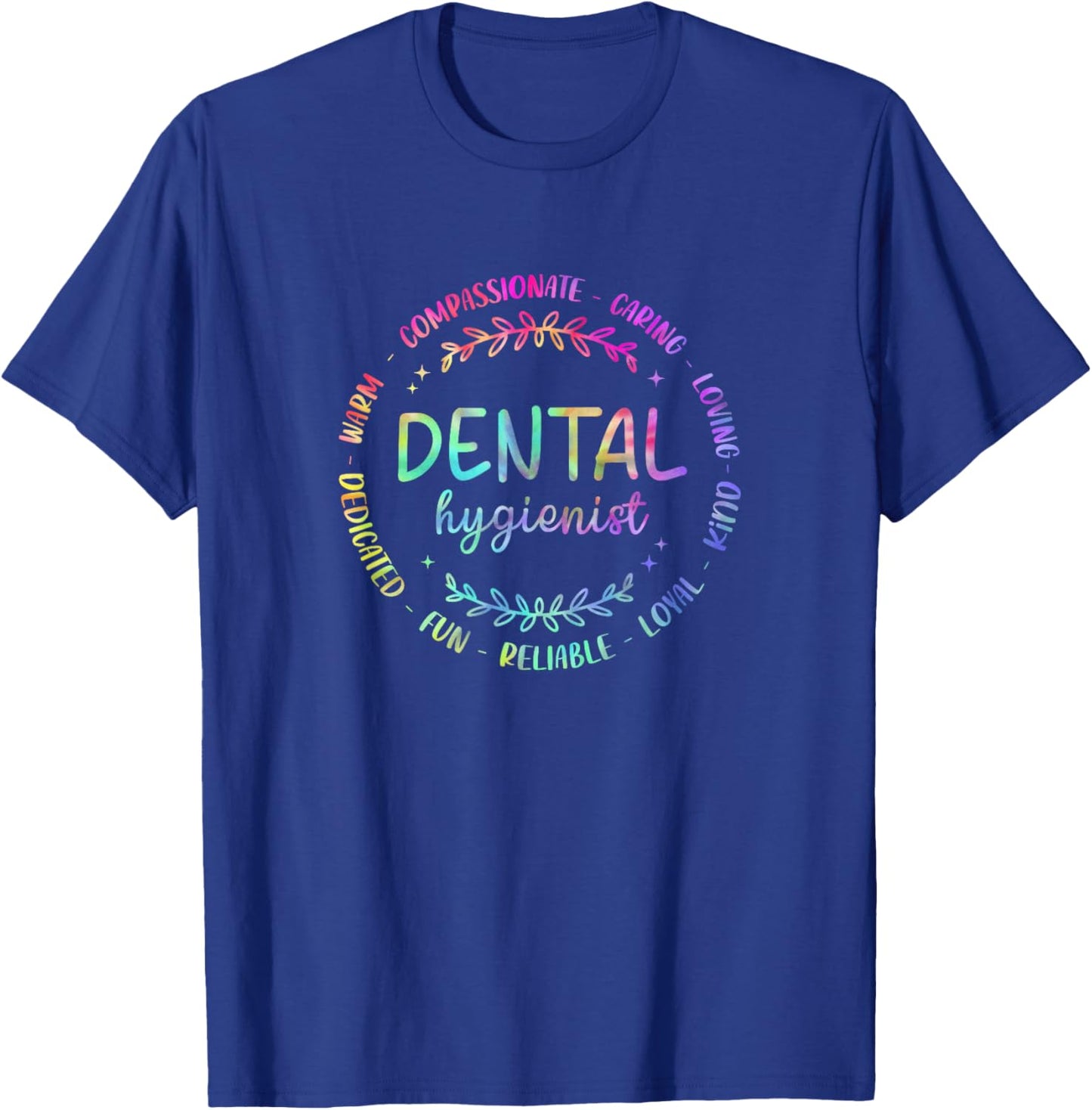 Tie Dye Dental Hygienist RDH Dentist Dental Hygienist T-Shirt - T-Shirt | Royal