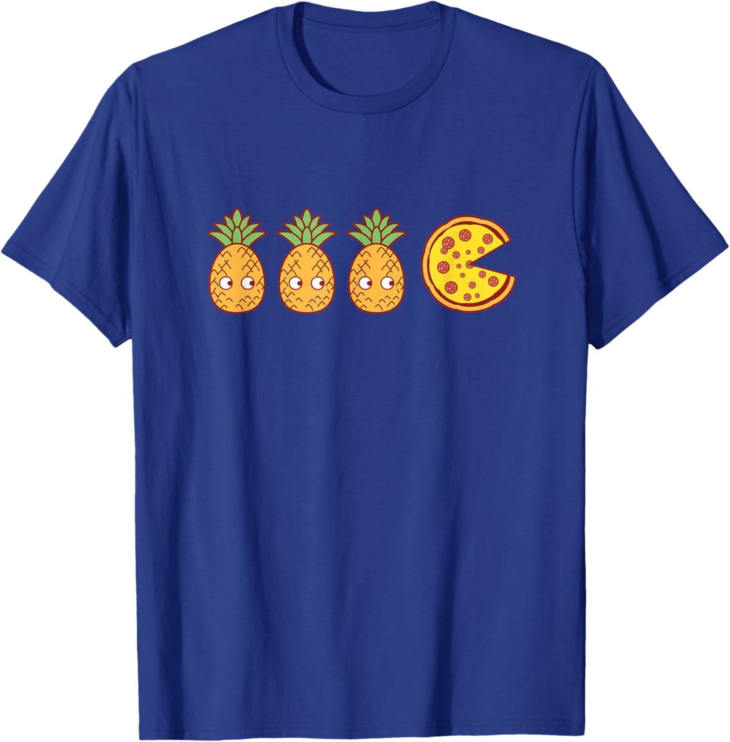 Funny Pineapple Pizza T-Shirt - T-Shirt | Royal