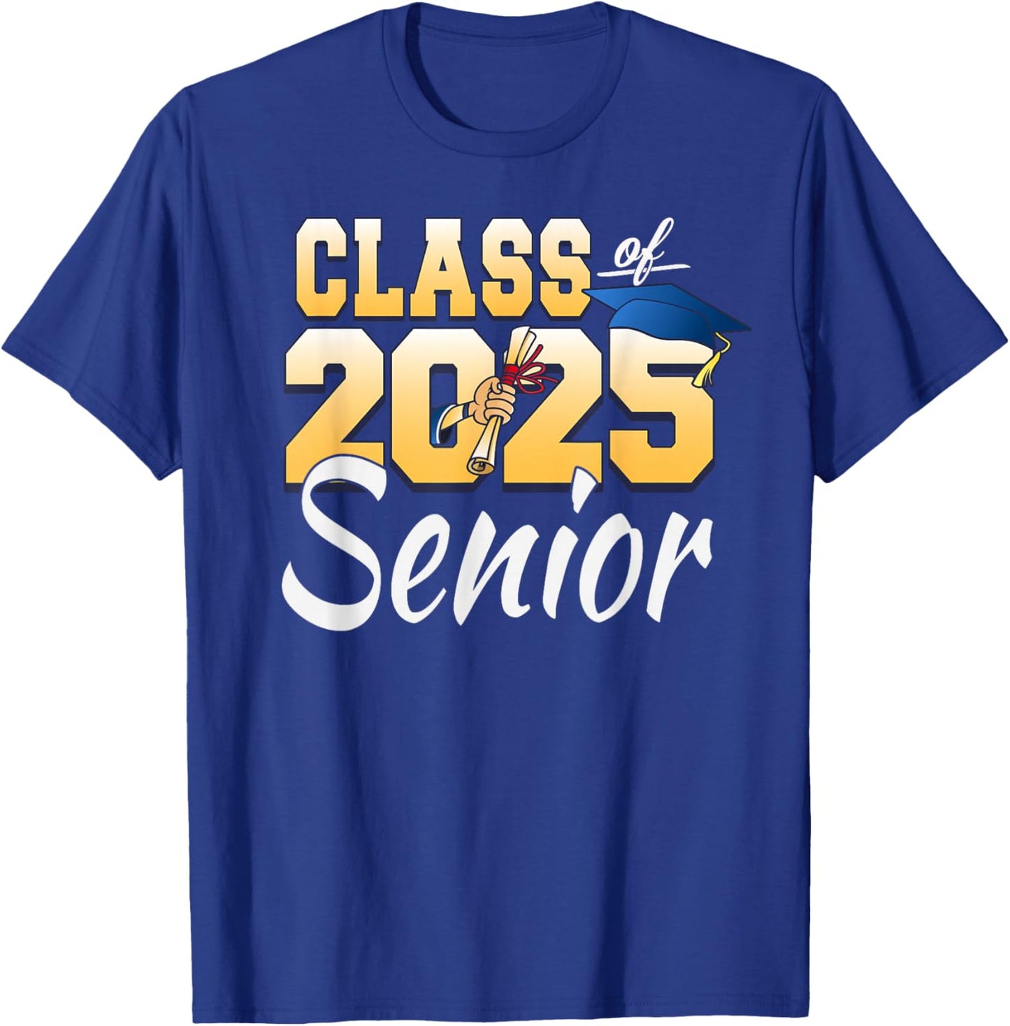 Class of 2025 Senior Graduate 2025 Graduation Class T-Shirt - T-Shirt | Royal
