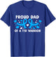 Proud Dad Of A T1D Hero Type 1 Diabetes Dad Awareness T-Shirt - T-Shirt | Royal