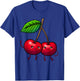 Funny Cherry Graphic Women Cherry Print Cherry Lover T-Shirt - T-Shirt | Royal