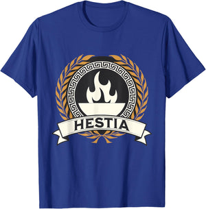 Hestia Ancient Greek Goddess Symbol T-Shirt - T-Shirt | Royal