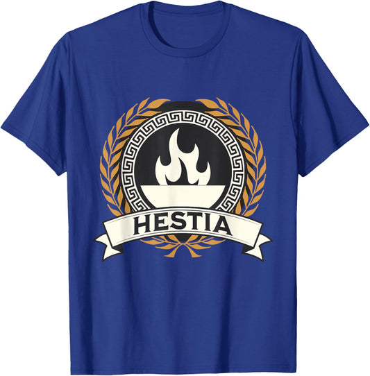 Hestia Ancient Greek Goddess Symbol T-Shirt - T-Shirt | Royal