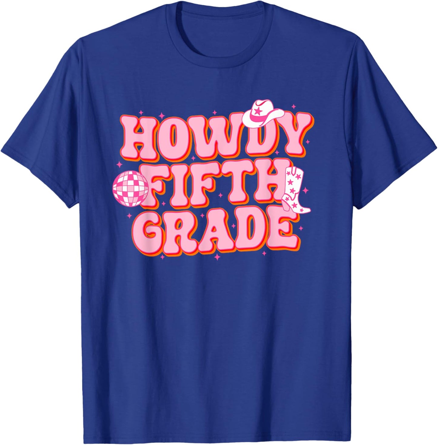 Howdy Fifth Grade Cowgirl Teacher 5th Grade Back To School T-Shirt - T-Shirt | Royal