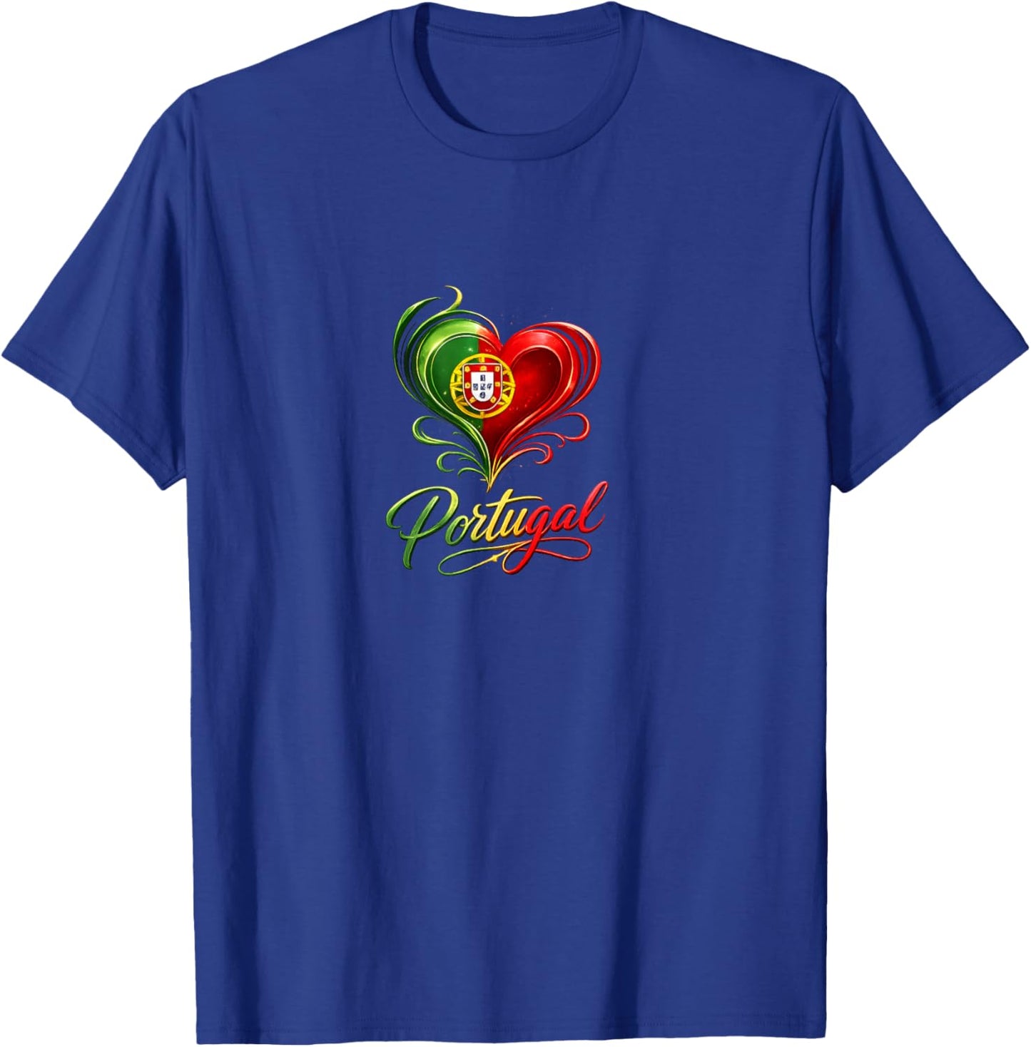 Portugal Heart Love T-Shirt - T-Shirt | Royal
