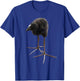 Pukeko Meme Black , Small, Short Sleeve, Modern Classic, All Seasons, Collarless, Bird Pattern, Pull On, 1 Count, 0 Pockets, Lightweight T-Shirt - T-Shirt | Royal
