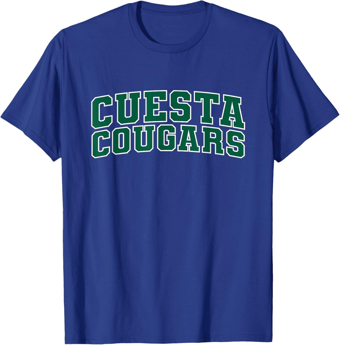 Cuesta College Cougars Apparel Sports Fan T-Shirt - T-Shirt | Royal