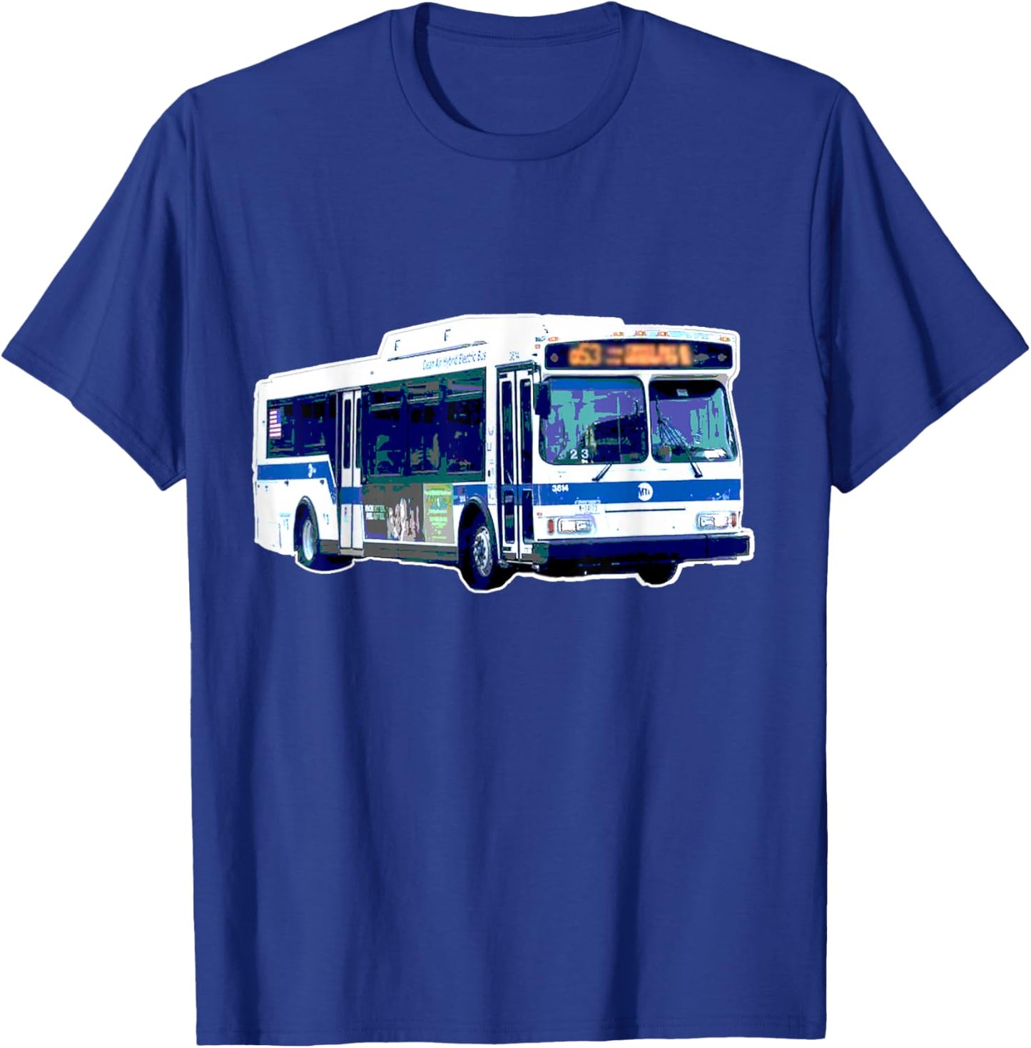 Empire State NY Co Funky Retro NYC MTA Bus Transit Driver New York City T-Shirt - T-Shirt | Royal