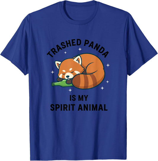 Trashed Panda is My Spirit Animal Funny Panda Red Panda T-Shirt - T-Shirt | Royal
