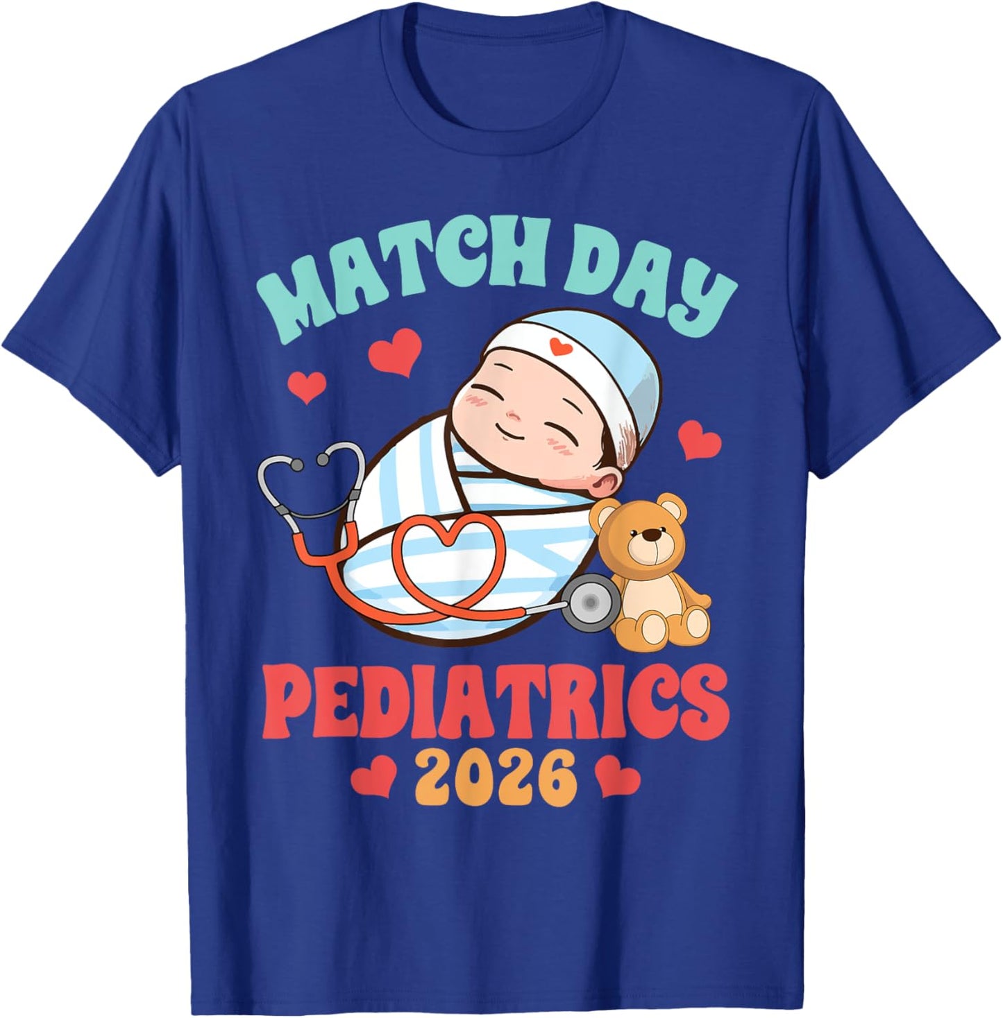 Pediatric Medical Graduation Match Day Pediatrics 2026 T-Shirt - T-Shirt | Royal