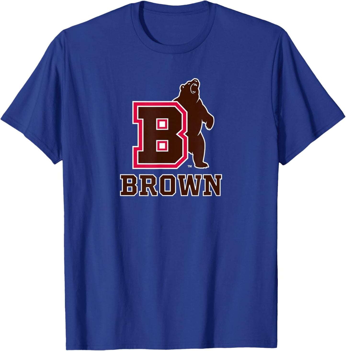 Brown University Bears Primary Logo T-Shirt - T-Shirt | Royal
