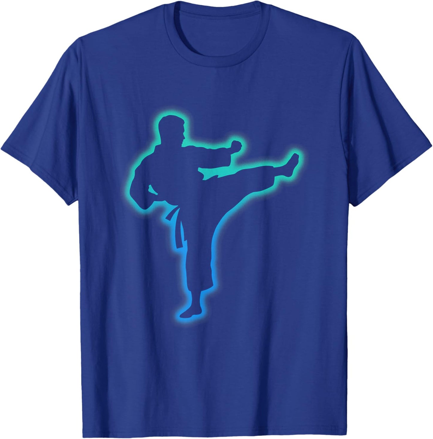 Taekwondo Apparel Martial Arts Shirt Kids Men Boys Karate T-Shirt - T-Shirt | Royal