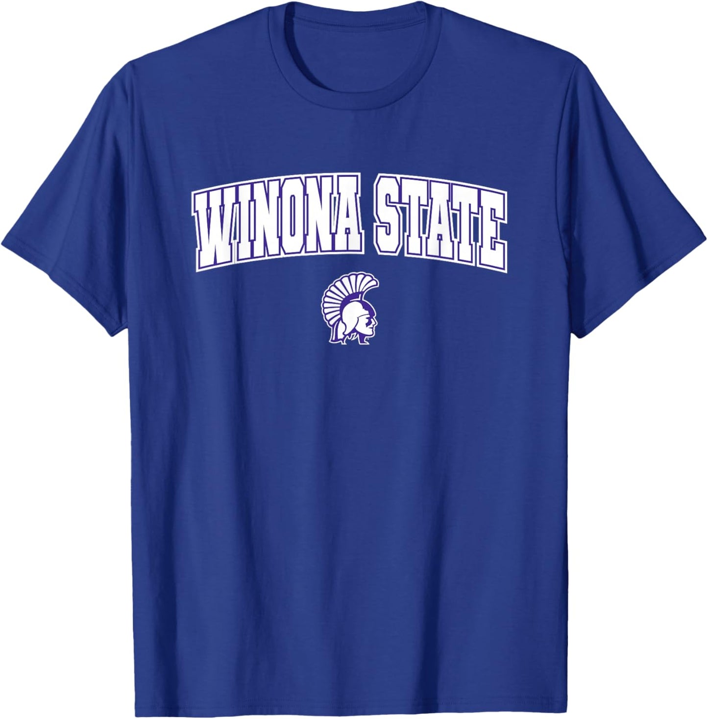Winona State University Warriors Arch Logo T-Shirt - T-Shirt | Royal