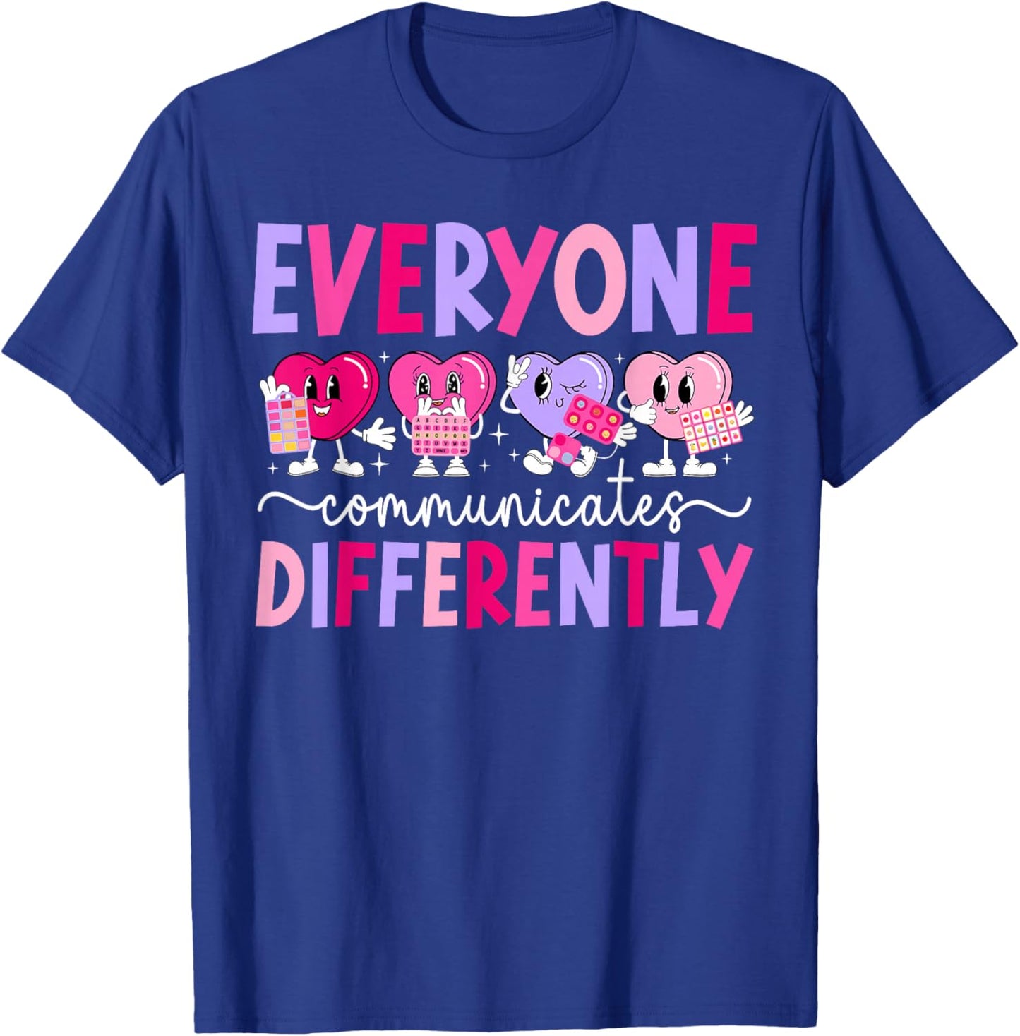 Cute Valentine ABA Therapist Valentines Day ABA Therapy T-Shirt - T-Shirt | Royal